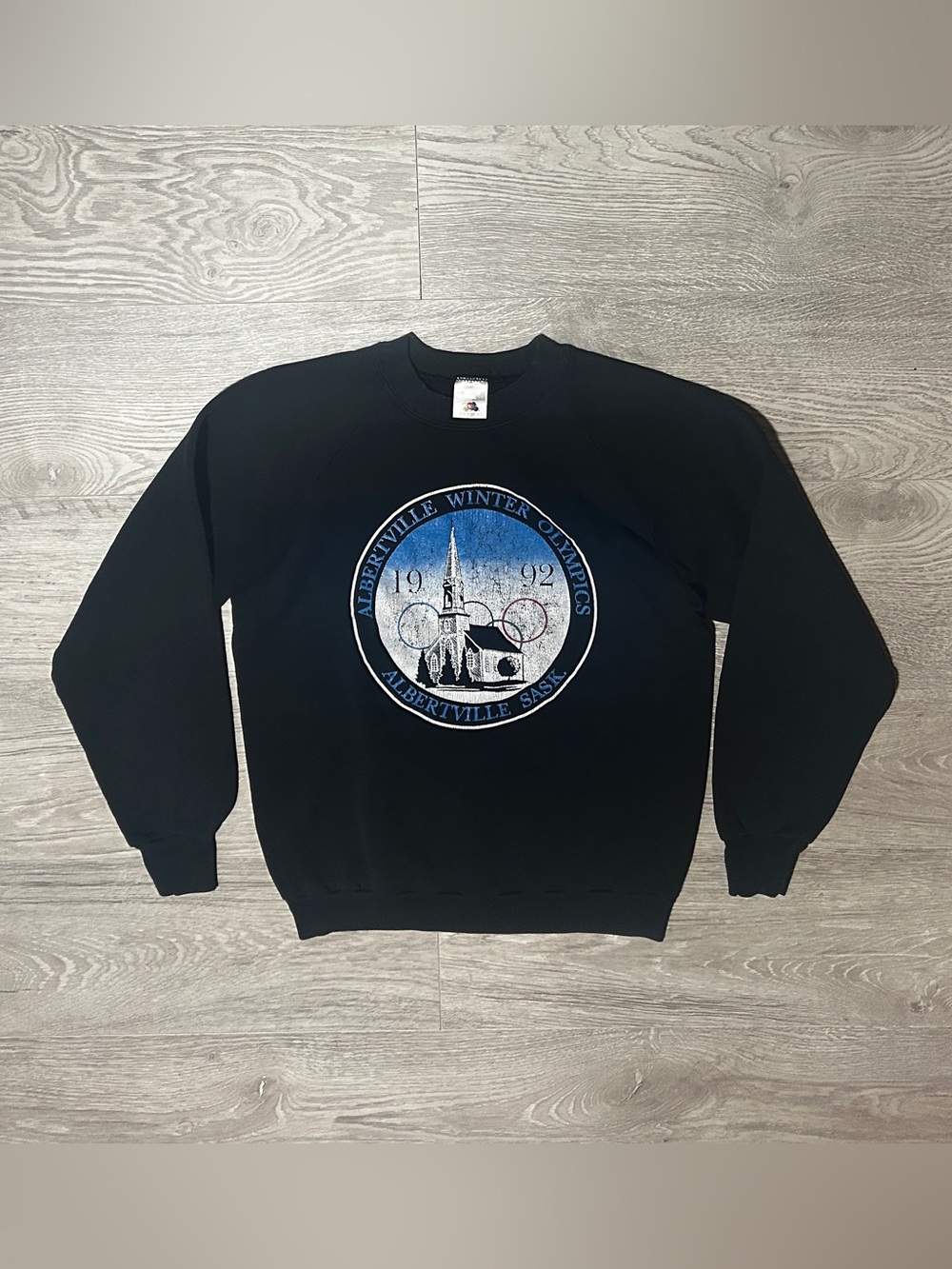 1992 Albertville Winter Olympics Men’s Vintage Graphic Crewneck Sweater